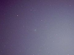 （山田由雄氏撮影のリニア彗星の写真）