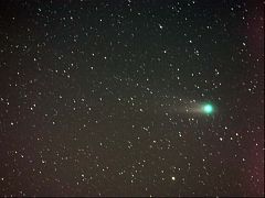 （久保隆氏撮影のリニア彗星の写真）
