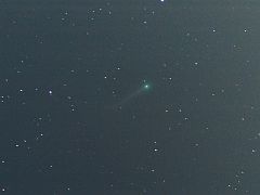 （久保庭敦男氏撮影のリニア彗星の写真）