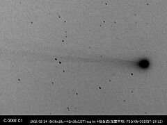 （木村喬氏撮影の2月24日の池谷・張彗星の写真）