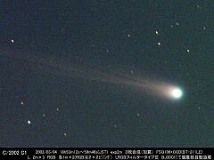 （木村喬氏撮影の3月4日の池谷・張彗星の写真）