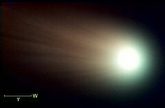 （那賀川町科学センター撮影の3月8日の池谷・張彗星の写真 1）