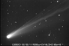 （岩永唯男氏撮影の3月11日の池谷・張彗星の写真）
