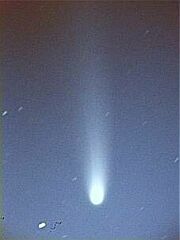 （安藤也義氏撮影の3月15日の池谷・張彗星の写真）