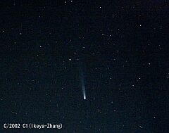 （加藤三典氏撮影の3月15日の池谷・張彗星の写真）