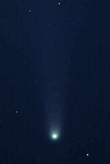 （横田富美夫氏撮影の3月16日の池谷・張彗星の写真）