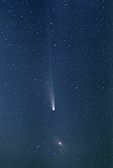 （野田司氏撮影の4月6日の池谷・張彗星の写真）