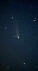 （山田哲司氏撮影の4月6日の池谷・張彗星の写真）