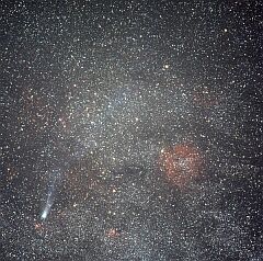 （金想九氏撮影の4月19日の池谷・張彗星の写真）