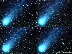 （小渡伊三男氏撮影の4月19日の池谷・張彗星の写真 1）