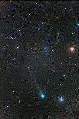 （高木茂氏撮影の4月20日の池谷・張彗星の写真）