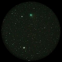 （野田司氏撮影の5月15日の池谷・張彗星とM13の写真）