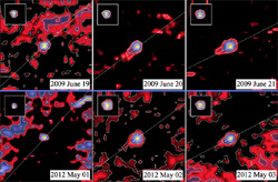 ファエトンの尾の観測画像 ファエトンの尾の観測画像