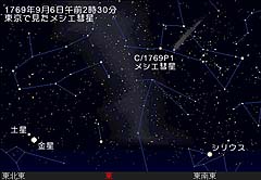 メシエが発見したC/1769 P1彗星