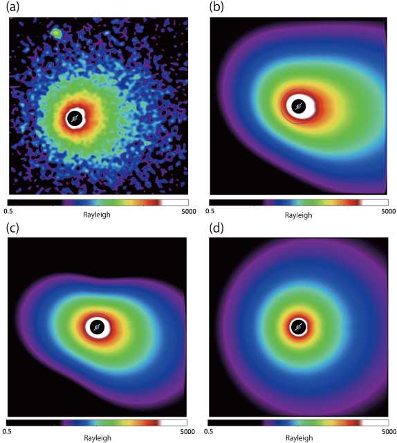 LAICAによる観測結果と計算モデルの比較