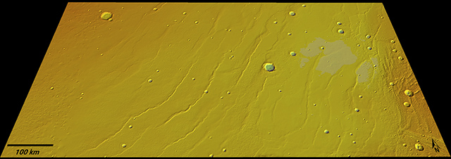 火星表面の3次元形状モデルとリンクルリッジ