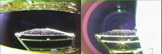 「だいち4号」の展開された太陽電池パドル 「だいち4号」の展開された太陽電池パドル