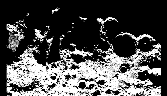 月面極域のクレーター内部の日照シミュレーション 月面極域のクレーター内部の日照シミュレーション