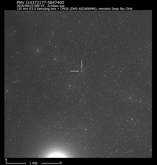 ケンタウルス座に明るい新星が出現 - アストロアーツ