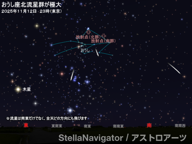 2025年11月12日 おうし座北流星群が極大 - アストロアーツ