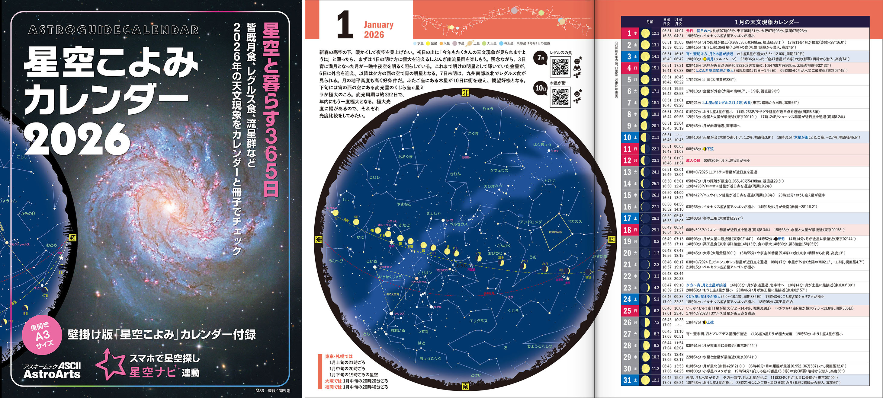 星空こよみ カレンダー 本誌 星空こよみ カレンダー 本誌