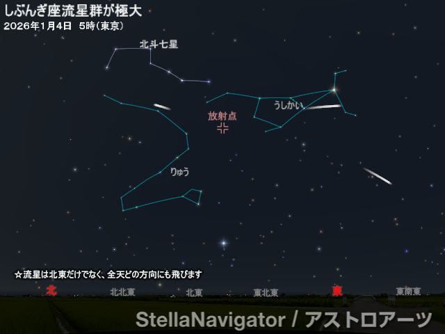2026年1月4日 しぶんぎ座流星群が極大 - アストロアーツ