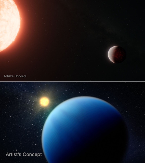 スーパーアースとサブネプチューンの想像図