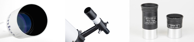 口径90mm、6倍光学ファインダー、接眼レンズ