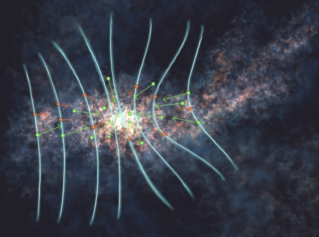 L1544前恒星コアのイメージイラスト L1544前恒星コアのイメージイラスト