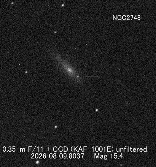 きりん座の新天体 きりん座の新天体