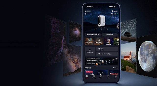 直感的に操れる「Seestar」アプリ 直感的に操れる「Seestar」アプリ