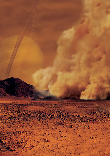 タイタンの砂嵐の想像図