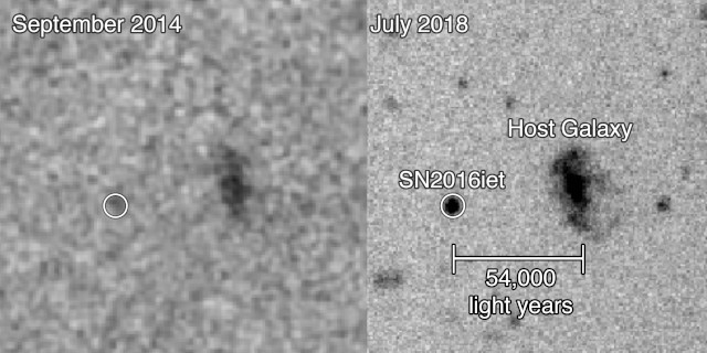 SN 2016ietと母銀河