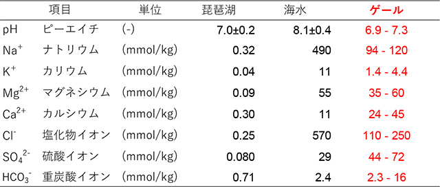 復元された水質