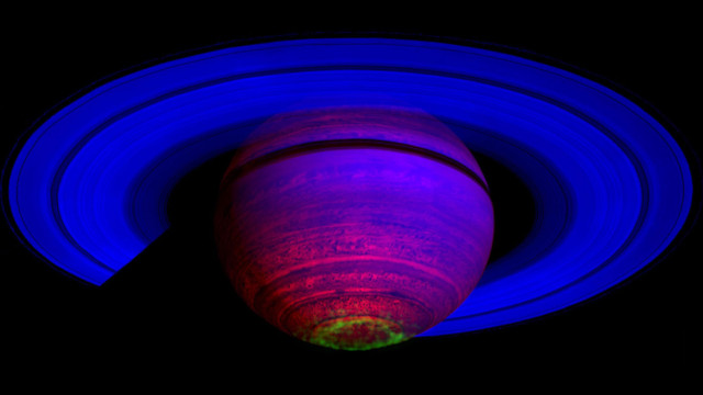 土星のオーロラ