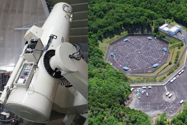 105cmシュミット望遠鏡とMUレーダー