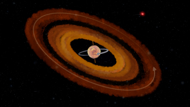 K2-290系における惑星形成時の模式図