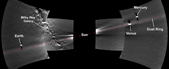 金星の軌道に沿って広がる塵の環