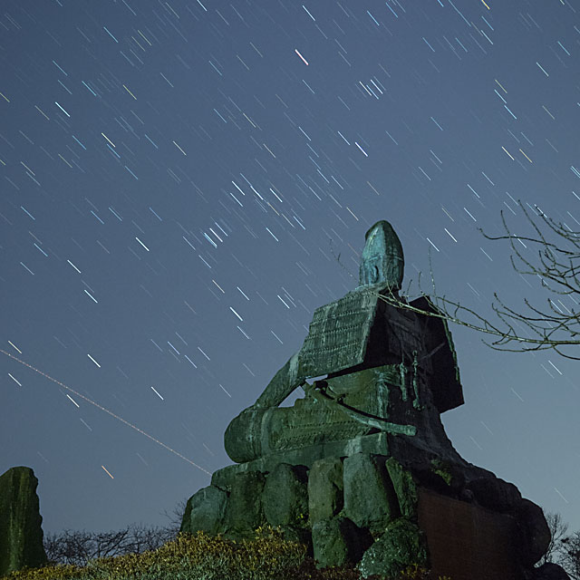 源頼朝像と源氏星