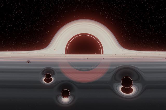 巨大ブラックホールの隣で起こったブラックホール合体 - アストロアーツ