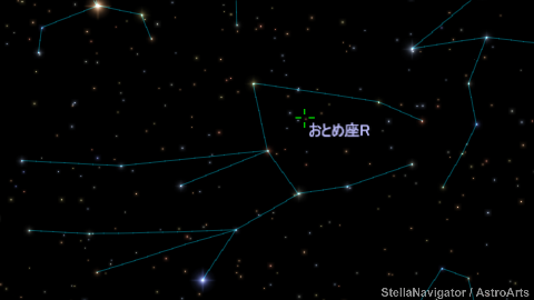 おとめ座R周辺の星図