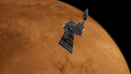 火星を探査するTGOの想像図