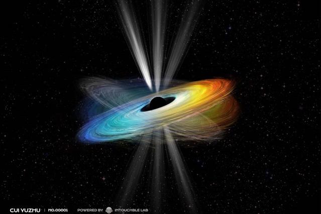ジェットの周期的歳差運動が裏付けた、銀河中心ブラックホールの自転