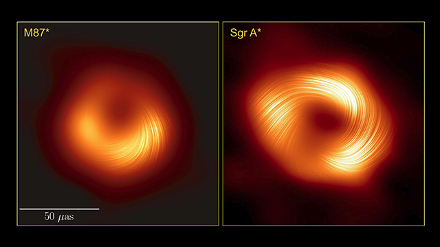 M87*といて座A*の偏光画像