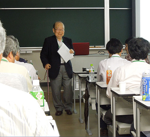 2014年、彗星会議での長谷川一郎さん