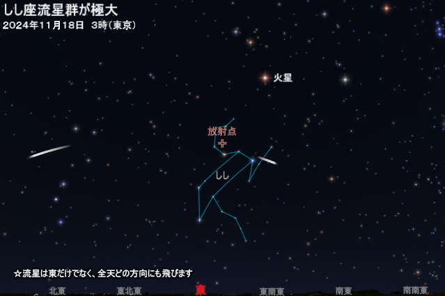 2024年11月17日 しし座流星群が極大 - アストロアーツ