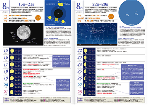 綴じ込み特別付録「星空ダイアリー2016夏」