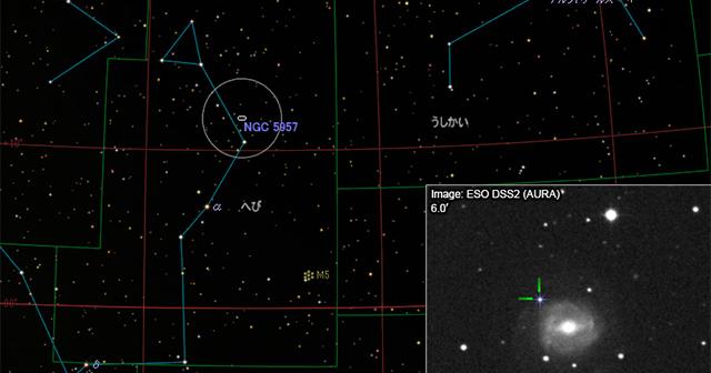 板垣さん、へび座の銀河に超新星を発見、今年2個目 - アストロアーツ