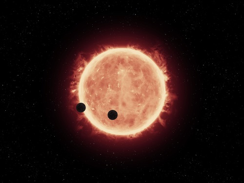 TRAPPIST-1系のイラスト