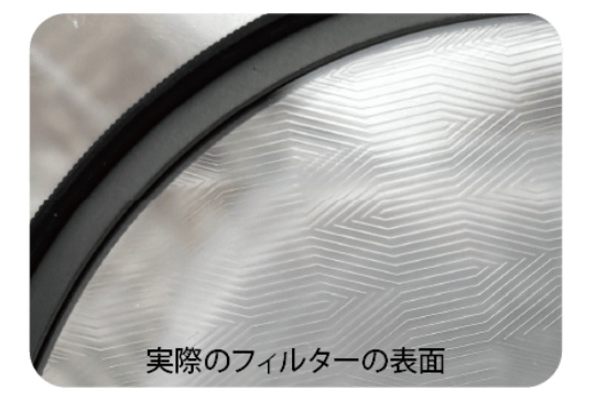フィルターの表面